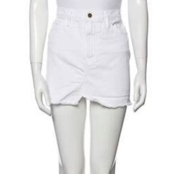 FRAME Raw-Edge Trim Mini Skirt size 26 - Picture 1 of 9
